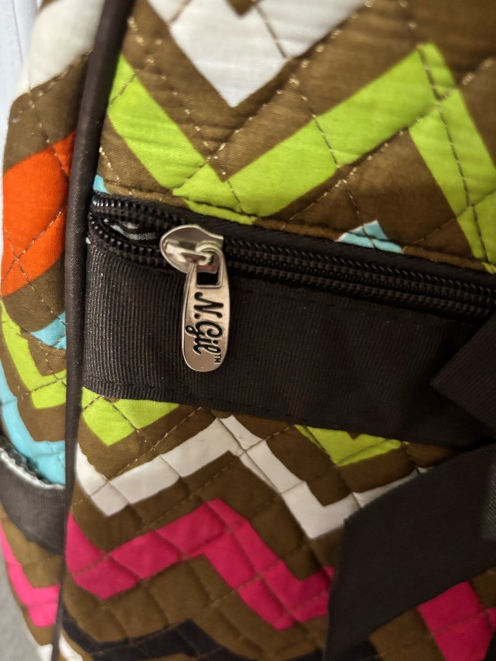 Chevron Bow Kids Backpack - Multicolor - Picture 3 of 7